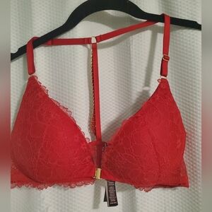 Red Lace Victoria Secret Bra 34B